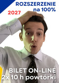 BILETY ON-LINE ROZSZERZENIE Z POLSKIEGO NA 100% (2X10H POWTÓRKI) MATURA 2027