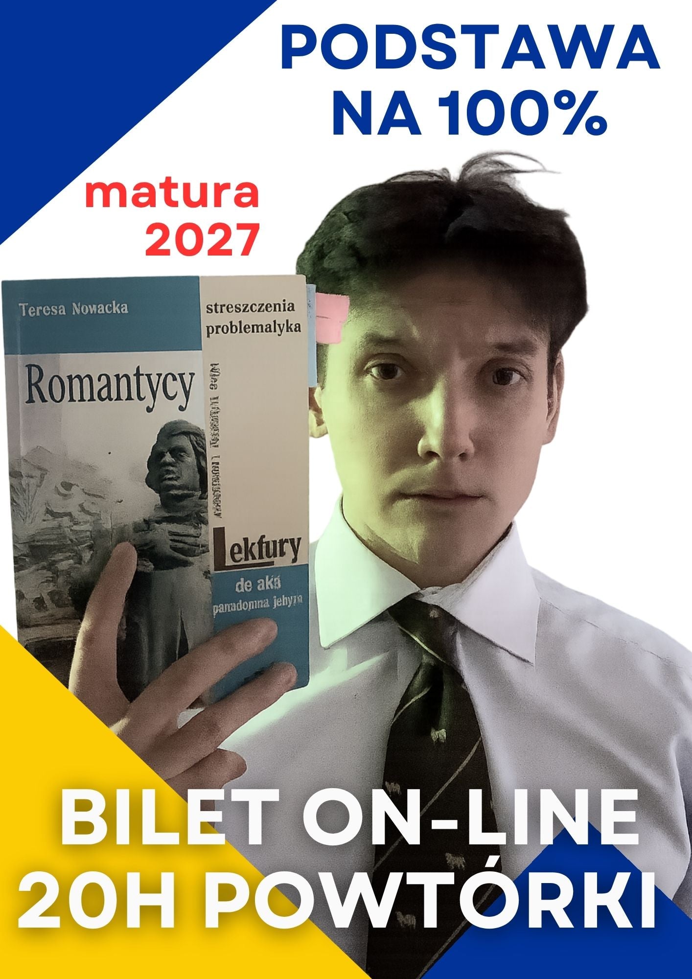 BILETY ON-LINE MATURA PODSTAWOWA Z POLSKIEGO NA 100% (2X10H POWTÓRKI)